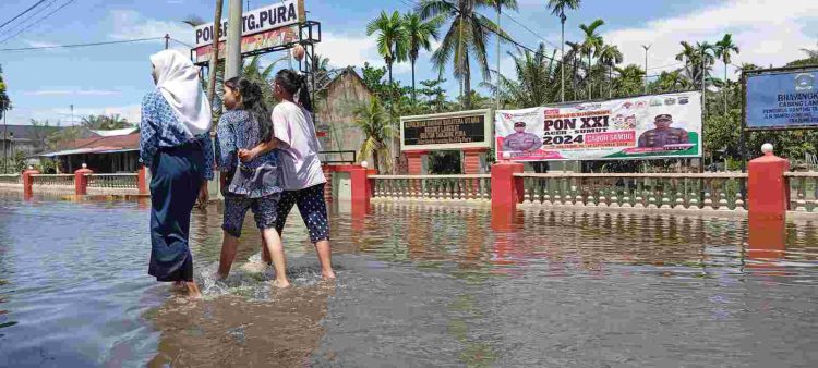 Berganti Bupati, Tanjung Pura Tetap Banjir