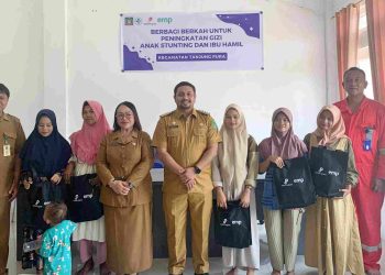 EMP Gebang Beri Bantuan Vitamin untuk Penurunan Angka Stunting di Tanjung Pura