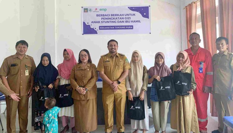 EMP Gebang Beri Bantuan Vitamin untuk Penurunan Angka Stunting di Tanjung Pura