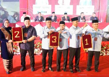 KPU Kabupaten Solok Gelar Pengundian dan Penetapan Nomor Urut Paslon Bupati dan Wakil Bupati Tahun 2024