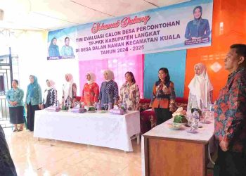 Pj Ketua TP PKK Langkat Evaluasi Calon Desa Percontohan 2024 di Kuala, Fokus pada Komitmen Kesejahteraan Keluarga