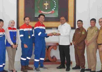 Pj Bupati Langkat Faisal Hasrimy Sambut Silaturahmi PT Pertamina EP Pangkalan Susu