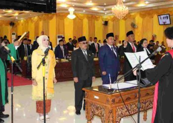 4 Orang Anggota DPRD Langkat Dilantik Jadi Pimpinan