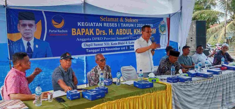 Anggota DPRD Sumut Abdul Khair Serap Aspirasi Warga di Desa Lalang dan Pematang Cengal