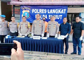 Kapolres Langkat Ungkap Kasus Pencurian Besi Jembatan di Tanjungpura