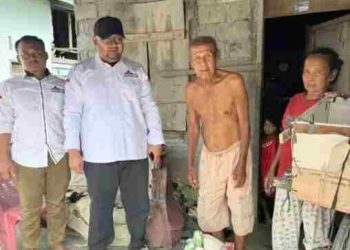 Solidaritas Sosial Prabowo Mania 08 Langkat Bantu Pemulung Lanjut Usia dan Warga Kurang Mampu