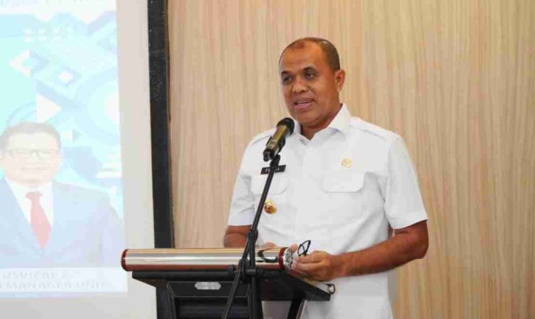 Pj Bupati Langkat Hadiri Serah Terima Lampu Penerangan untuk Jalan Desa