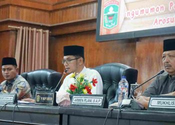 Ketua DPRD Kab Solok Pimpin Rapat Paripurna Akhir Masa Jabatan Bupati dan Pengumuman Bupati Terpilih