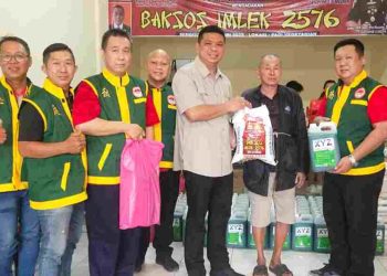 Dandenpom 1/5 Medan Serahkan Bantuan dalam Bakti Sosial Imlek 2576