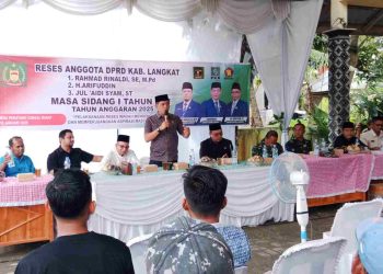 Tiga Anggota DPRD Langkat Gelar Reses di Tanjung Pura