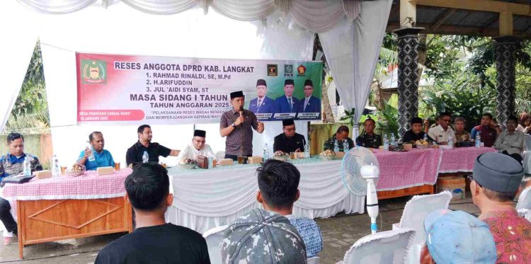 Tiga Anggota DPRD Langkat Gelar Reses di Tanjung Pura
