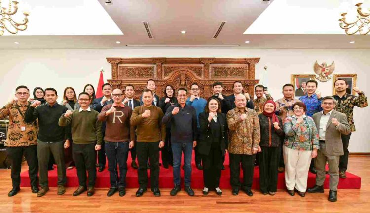 Kunjungan Kerja ke Korea Selatan, Menkum Sambangi KBRI Seoul