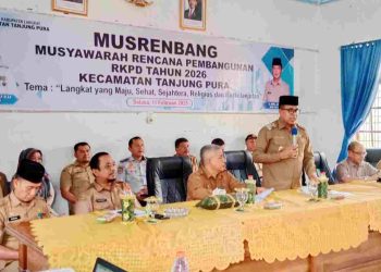 Pj Bupati Langkat Hadiri Musrenbang Kecamatan Tahun 2025 di Tanjung Pura
