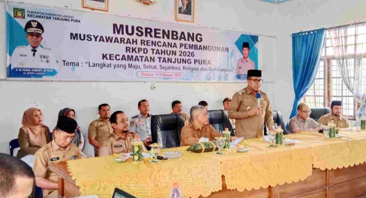 Pj Bupati Langkat Hadiri Musrenbang Kecamatan Tahun 2025 di Tanjung Pura