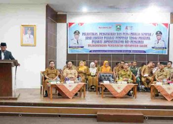 Wakil Bupati Solok Pimpin Pelantikan dan Pengukuhan Pejabat Pemkab Solok