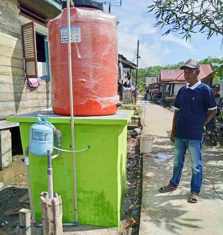 EMP Gebang Bangun Sumur Bor untuk Penyediaan Air Bersih di Desa Kwala Langkat