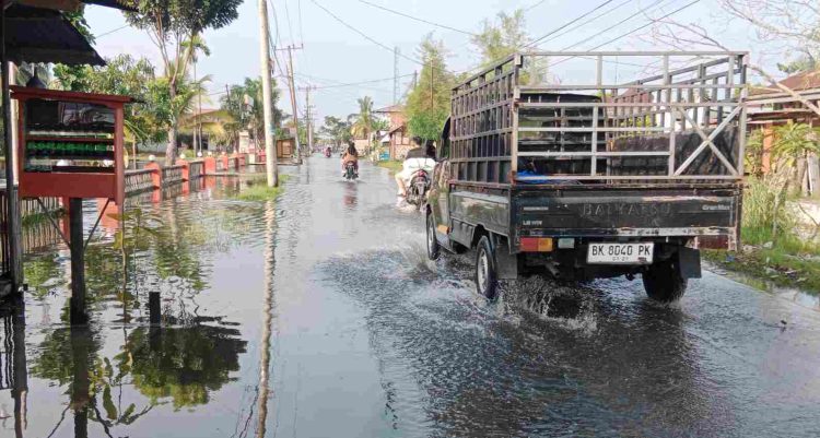 Semalaman Diguyur Hujan, Tanjung Pura Dilanda Banjir