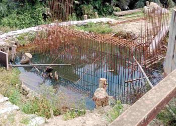 Proyek Jembatan EMP Gebang Mangkrak, Warga Tanjung Pura Mulai Resah