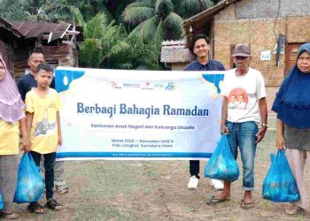 50 Paket Sembako “Berbagi Bahagia Ramadhan” Disalurkan EMP Gebang di Tanjung Pura