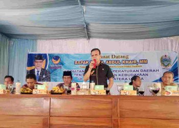 Anggota DPRD Sumut Abdul Khair Sosialisasikan Ranperda Pemajuan Kebudayaan di Tanjung Pura