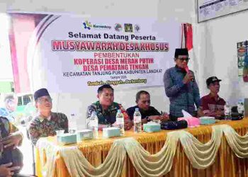 Desa Pematang Tengah–Tanjung Pura Resmi Bentuk Koperasi Merah Putih