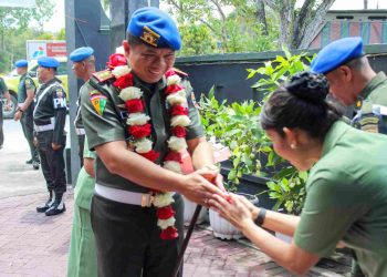 Kunker ke Subdenpom 1/5-3 Pangkalan Brandan, Letkol Cpm Hanri Wira Kusuma Tekankan Pentingnya Perkuat Sinergitas