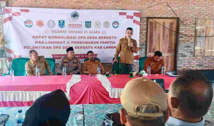 DPD Desa Bersatu Langkat Gelar Rapat Konsolidasi dan Pembubaran Panitia Pelantikan