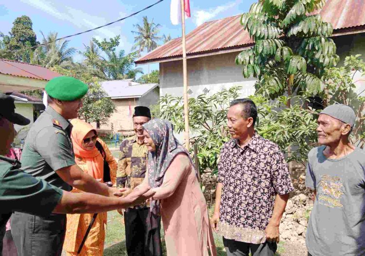 Dandim 0203/Langkat Kunjungi Kediaman Andika Pranata, Anak Penjual Bakso yang Lolos Akmil dan Viral