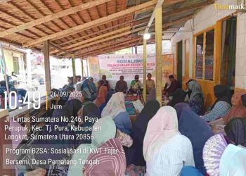 KWT Fajar Bersemi Gelar Sosialisasi Program B2SA di Desa Pematang Tengah