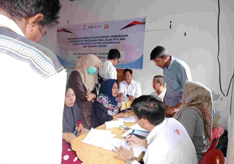 EMP Gebang Gelar Penyampaian Harga Pembebasan Lahan Jalur Pipa Gas