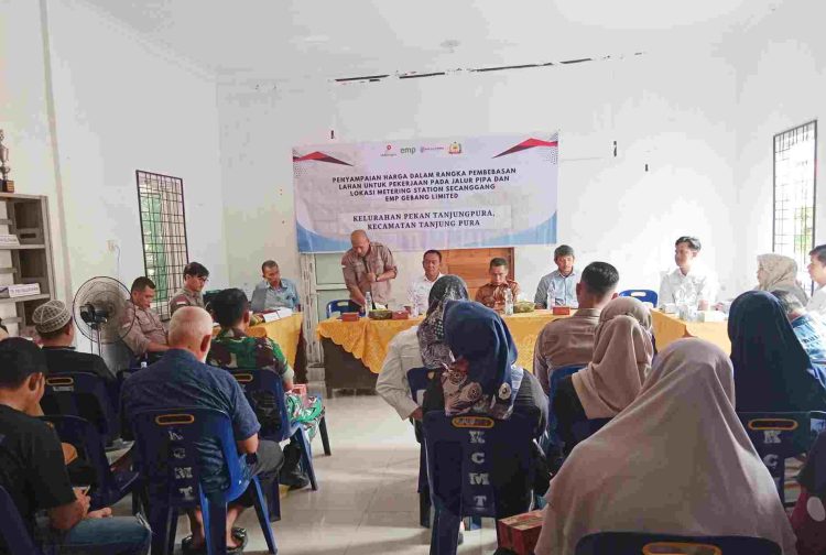 Pipa Gas Akan Lintasi Lahan Masyarakat di Enam Desa dan Satu Kelurahan di Tanjung Pura