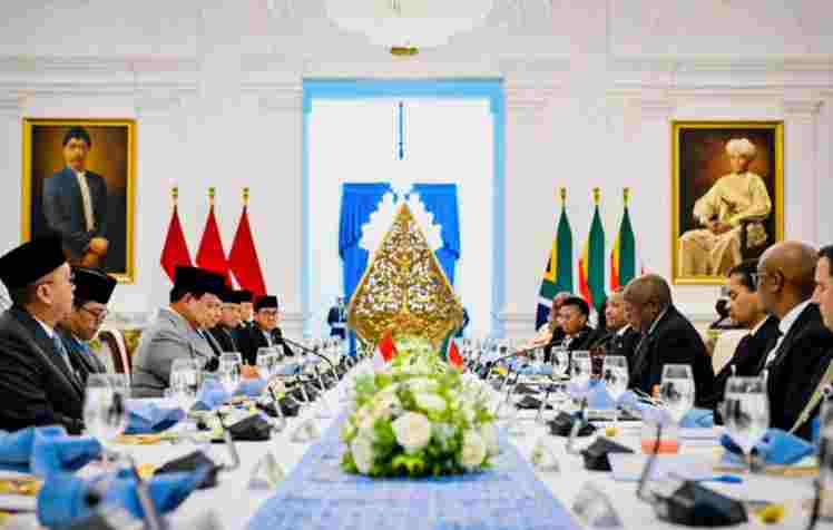 Diplomasi Kuliner Hangatkan Pertemuan Presiden Prabowo dan Presiden Ramaphosa di Istana Merdeka