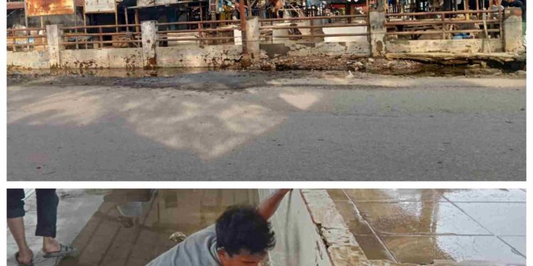 Khairul Umri Pimpin Pembersihan Pasar Tanjung Pura Pasca Banjir