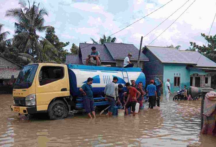 SSGI Sumut Bantu Korban Bencana Alam di Desa Pematang Tengah–Tanjung Pura