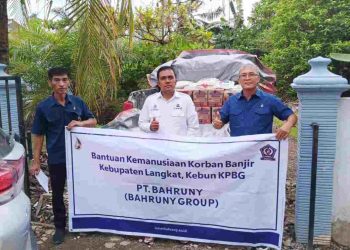 Pasca Banjir, PT Bahruny Salurkan Sembako di 4 Kecamatan dengan 9 Desa Penerima