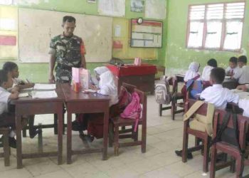 Tanamkan Rasa Cinta Tanah Air, Personel Kodim 0203/Langkat Berikan Wawasan Kebangsaan kepada Pelajar