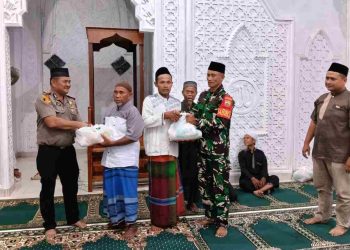 Babinsa Koramil 11/TP Hadiri Safari Ramadhan di Desa Pematang Cengal