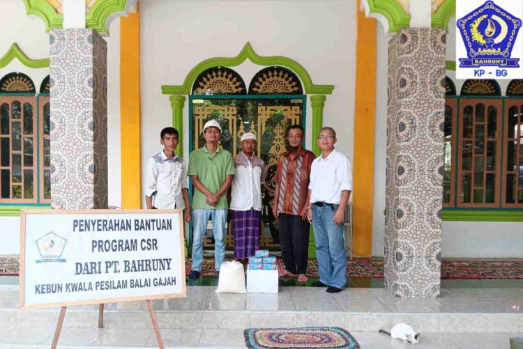 PT Bahruny Salurkan 14 Paket Bantuan ke Masjid dan Musholla untuk Kegiatan Tadarus Ramadhan 1447 H