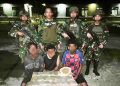 Satgas Yonif 643/Wns Gagalkan Peredaran Narkotika Jenis Ganja di Perbatasan Papua