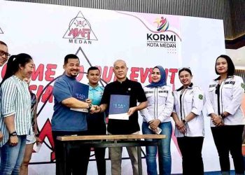 Teken MoU, KORMI Medan dan The Plaza Millenium Sepakat Kembangkan Olahraga Masyarakat