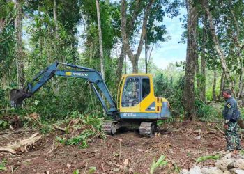 Satgas TMMD Ke-128 Kodim 1801/Manokwari Buka Lahan 2 Hektar untuk Program Tanam Kakao
