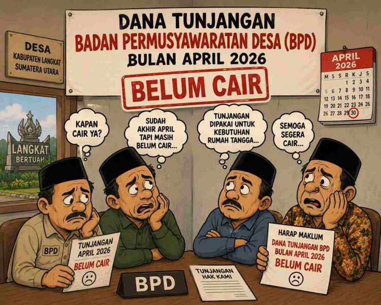 Dana Tunjangan BPD April 2026 Belum Cair, Anggota BPD di Langkat Pertanyakan Penyebabnya
