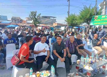 Dandenpom I/5 Medan Gelar Nobar Piala Dunia Bersama Masyarakat Belawan