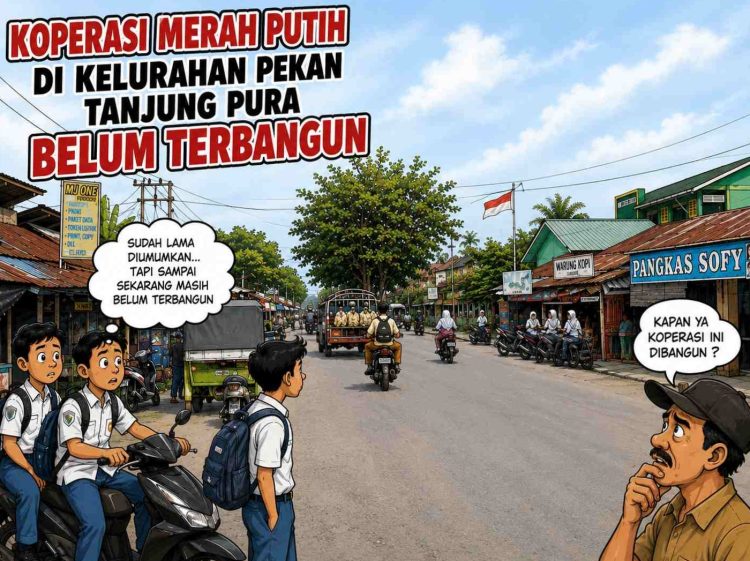 Hingga Kini Koperasi Merah Putih Kelurahan Pekan Tanjung Pura Belum Terbangun