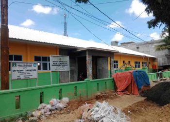 Terealisasi 70 Persen, Revitalisasi Pembangunan SMP Negeri 1 Tanjung Pura Terus Dikebut