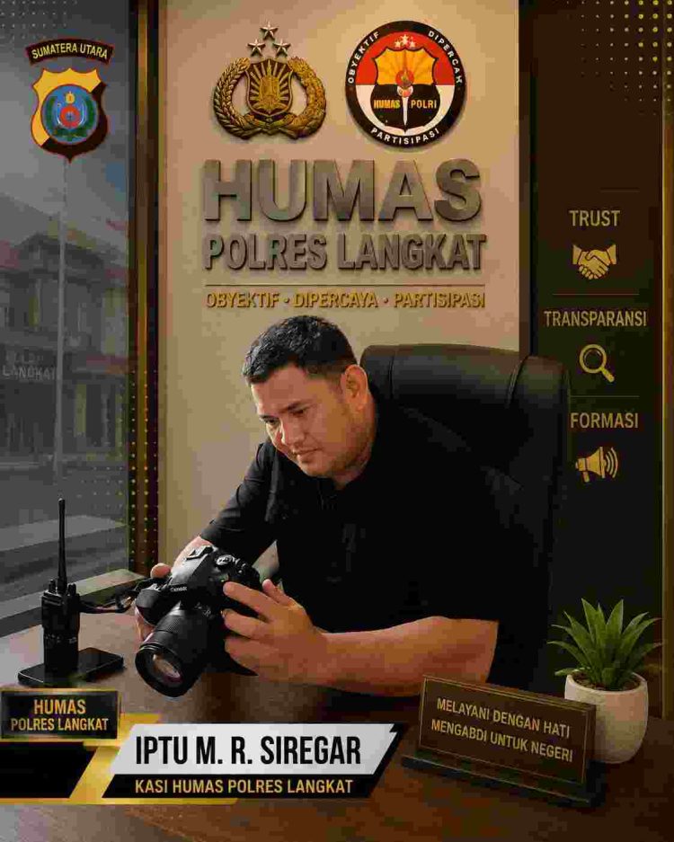 Kasi Humas Polres Langkat IPTU M.R Siregar: Humas Berperan Bangun Kepercayaan Publik dan Jembatan Informasi Polri