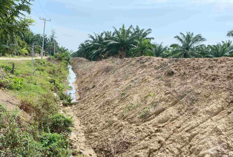 Dukung Desa Damar Condong Bebas Banjir, PT Sulaiman Saleh Normalisasi Parit Sepanjang 900 Meter