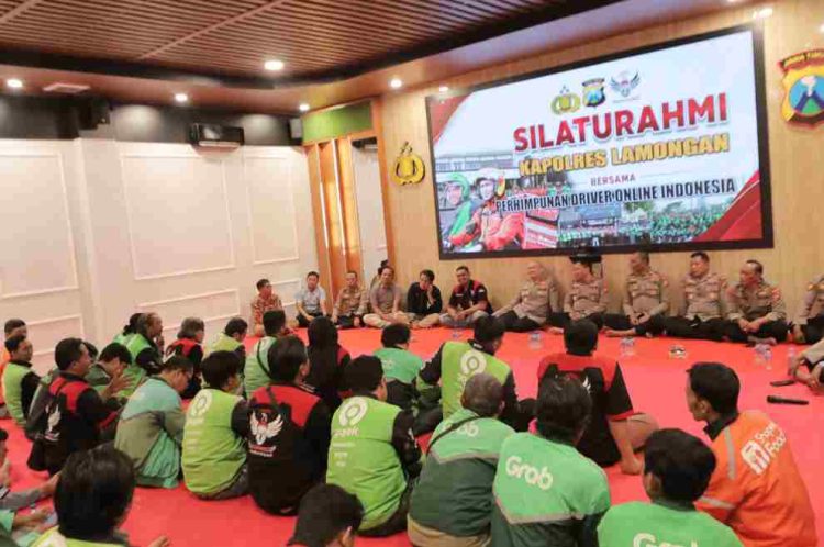 Kapolres Lamongan Ajak Driver Online Jadi Mitra Strategis Jaga Kamtibmas