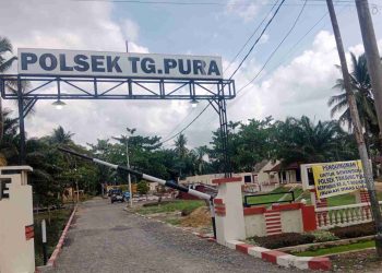 Mapolsek Tanjung Pura Pindah Sementara ke Rumah Dinas Camat Akibat Pembangunan Pascabanjir
