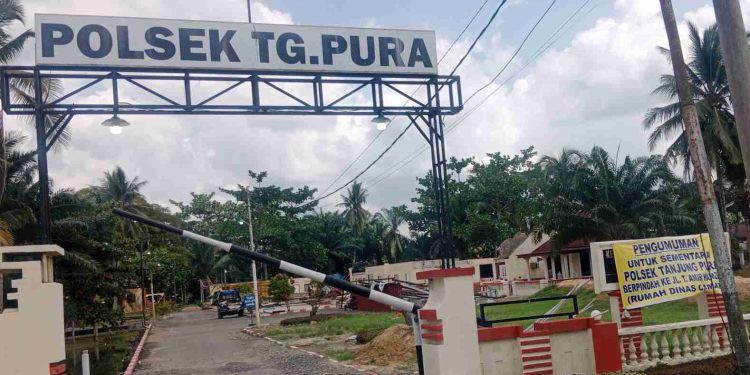 Mapolsek Tanjung Pura Pindah Sementara ke Rumah Dinas Camat Akibat Pembangunan Pascabanjir